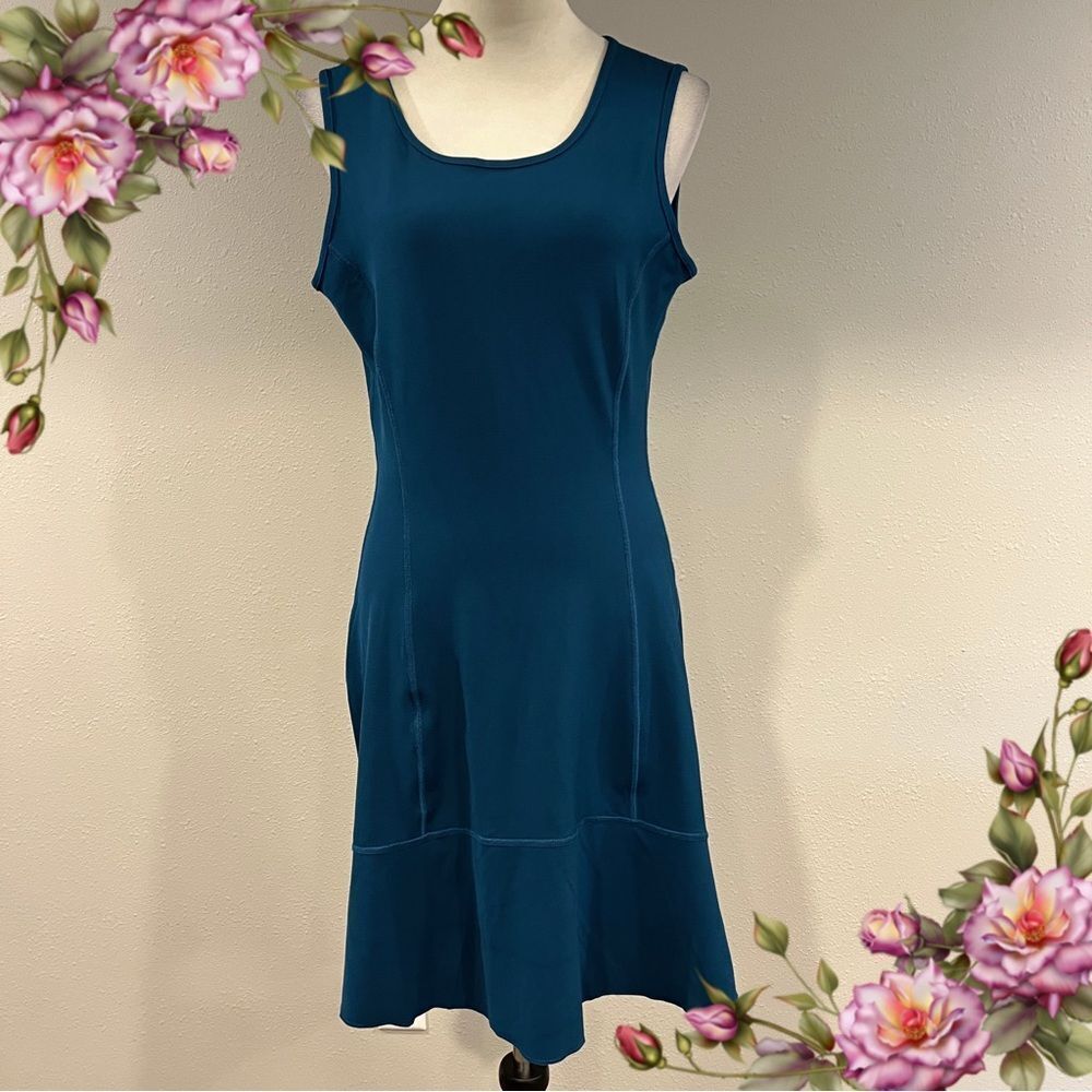 Sporty Teal Sleeveless mini‎ Dress